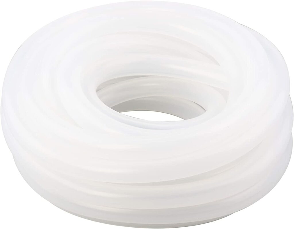 DERPIPE Silicone Tubing – 1/2" ID 3/4" OD Food Grade Flexible Thick for Homebrewing Pump Transfer 8 Meters(26ft) Length