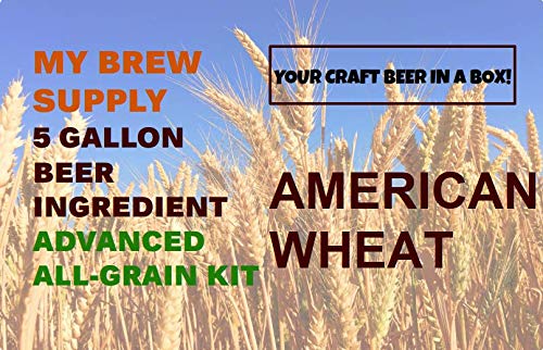 American Wheat Advanced Homebrew 5 Gallon ALL GRAIN Beer Ingredient Recipe Kit by My Brew Supply