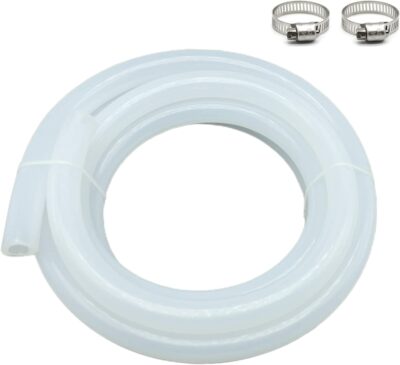 1/2" ID Silicone Tubing, Food Grade 1/2" ID x 3/4" OD 10 Feet Length Pure Silicone Hoses High Temp for Home Brewing Winemaking