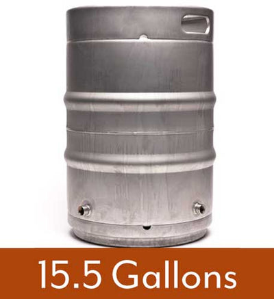 Universal Homebrew Kettle With Two 1/2" Couplings - 15.5 Gallon