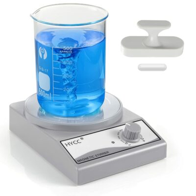 HYCC Laboratory Magnetic Stirrer with Magnetic Stirring bar and Stirring bar Retriever, 3000 RPM, max. Capacity: 3000ml