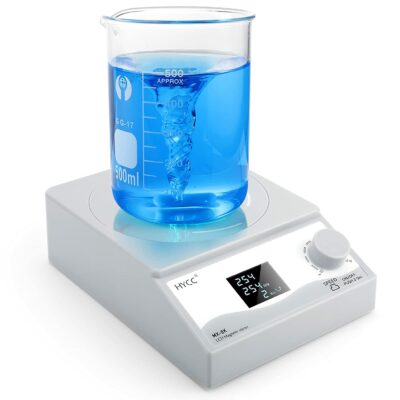 HYCC Digital Magnetic Stirrer Laboratory Stir Plate Plate with Timing Function (LCD Display Stirring Type) 