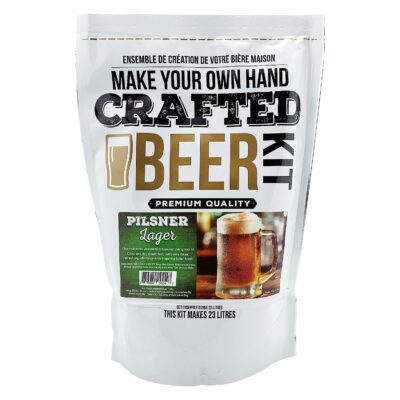 ABC Crafted Series Beer Making Kit | Beer Making Ingredients for Home Brewing | Yields 6 Gallons of Beer | (Pilsner Light)