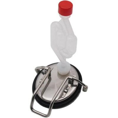 Cornelius Keg Lid for Secondary Fermenter Include Silicone Stopper and Air Lock