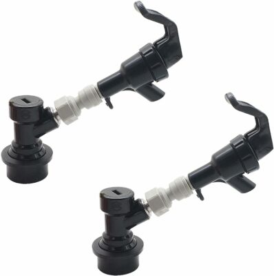2 PACK Picnic Beer Faucet Tap Liquid Dispenser with ball lock Quick Disconnect Post for Dispensing Keg 