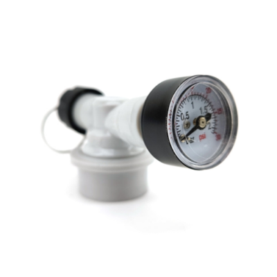 Ball Lock Adjustable Pressure Relief Valve | Quick Disconnect (QD) | Pull Ring PRV & Integrated Pressure Gauge | 0-30 PSI
FE965