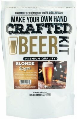 ABC Crafted Series Beer Making Kit | Beer Making Ingredients for Home Brewing | Yields 6 Gallons of Beer | (Blonde Lager)