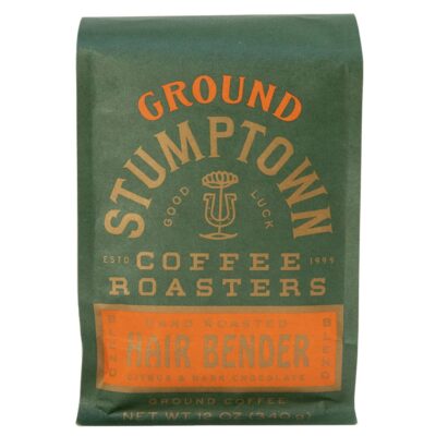 Stumptown Coffee Roasters, Medium Roast Ground Coffee - Hair Bender 12 Ounce Bag, Flavor Notes of Citrus and Dark Chocolate