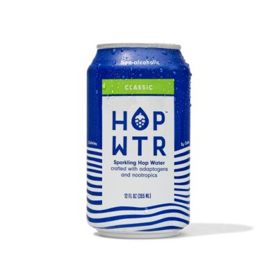 HOP WTR - Sparkling Hop Water - Classic (12 Pack) - NA Beer, No Calories or Sugar, Low Carb, With Adaptogens and Nootropics for Added Benefits (12 oz Cans)