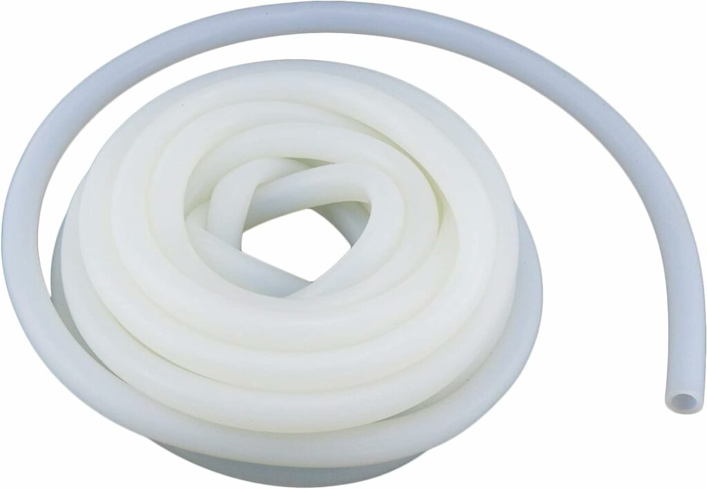 S SYDIEN 1Pc 16.4ft/5m Length Flexible Translucent Silicone Tubing Hose 8mm ID,12mm OD