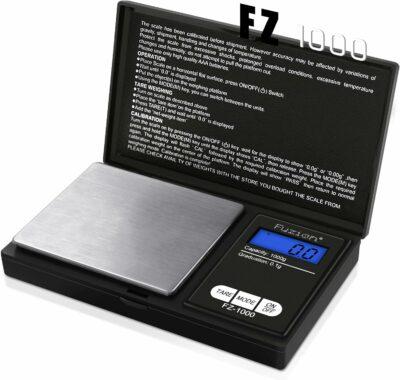  Digital Pocket Scale 1000g/0.1g, Small Digital Scales Grams and Ounces, Herb Scale, Jewelry Scale, Portable Travel Food Scale(Battery Included)