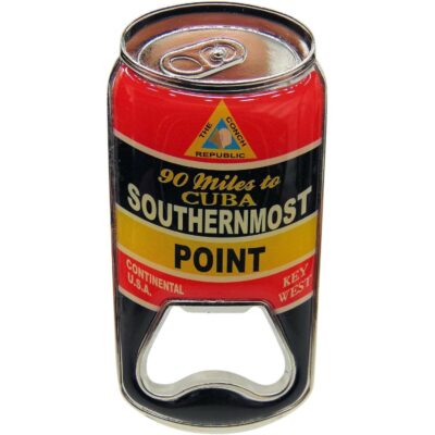 Southernmost Point Bottle Opener Florida Keys Bouy Beer Can Design Souvenir of Paradise 