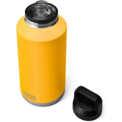 YETI Rambler 64 oz Bottle, Vacuum Insulated, Stainless Steel with Chug Cap, Alpine Yellow