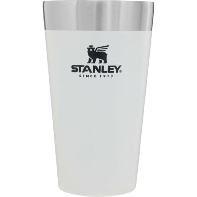 Stanley Adventure Inulsated Stacking Beer Pint Glass, 16oz Stainless Steel Double Wall Rugged Metal Drinking Tumbler