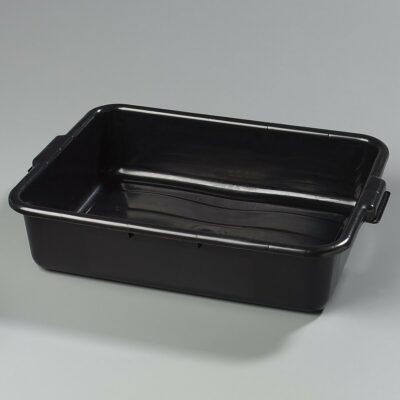 Carlisle FoodService Products 4401003 Comfort Curve Bus Box/Tote Box, 5" Deep, Black