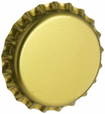 North Mountain Supply CC-GD-500 Beer Bottle Crown Caps - Gold - Oxygen Barrier - 500 Count 
