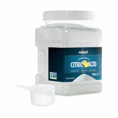 Milliard Citric Acid 1.88 LB - 100% Pure Food Grade Non-GMO Project Verified, Bonus Scoop and User Guide