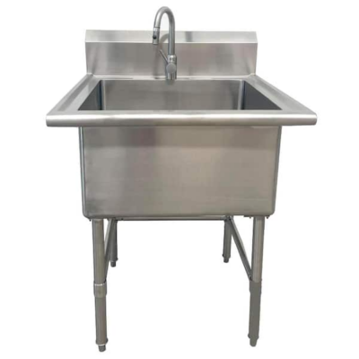 Glacier Bay
All-in-One 30 in. Stainless Steel Wall Mount Commercial Utility Kitchen Sink with Faucet