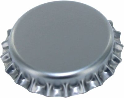 North Mountain Supply Beer Bottle Crown Caps - Silver - Oxygen Barrier - 500 Count