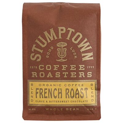 Stumptown Coffee Roasters, Dark Roast Organic Whole Bean Coffee - French Roast 12 Ounce Bag with Flavor Notes of Clove and Bittersweet Chocolate 