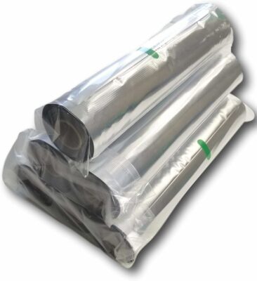 Mylar Vacuum Seal 8"x16' or 11"x16' Rolls | SteelPak Textured/Embossed Aluminum Foil Vacuum/Heat Seal Rolls to Create Custom-Sized Vacuum Sealer Bags (1, 11"x16')